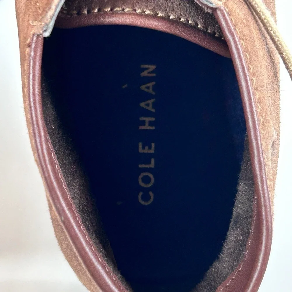 Cole Haan Grand Nathan 8.5 M Chukka Ankle Boot Brown Suede Men's